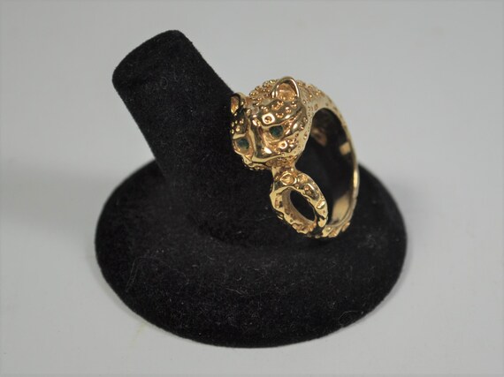 18Kt gold plated cheetah ring - image 2
