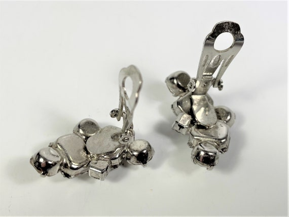 Crystal rhinestone necklace earring set - image 3