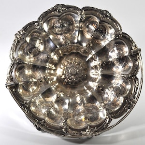 Victorian silver bride&#39;s basket