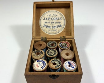 J & P Coats thread box