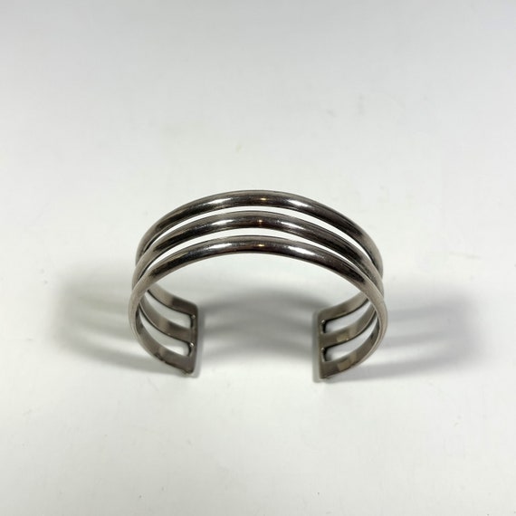 Mexican sterling mid century cuff bracelet