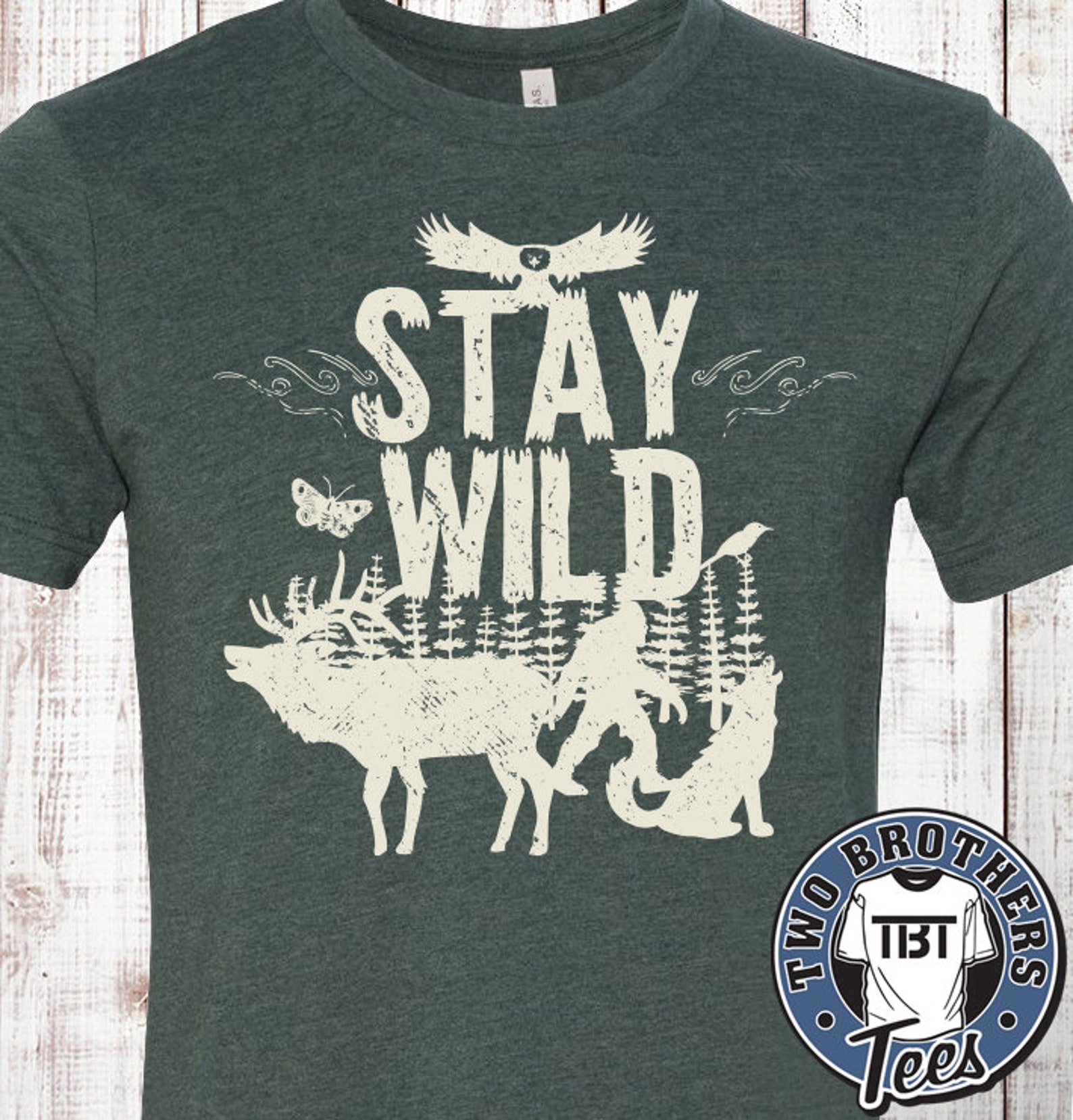 Stay Wild Collection Tshirt Etsy
