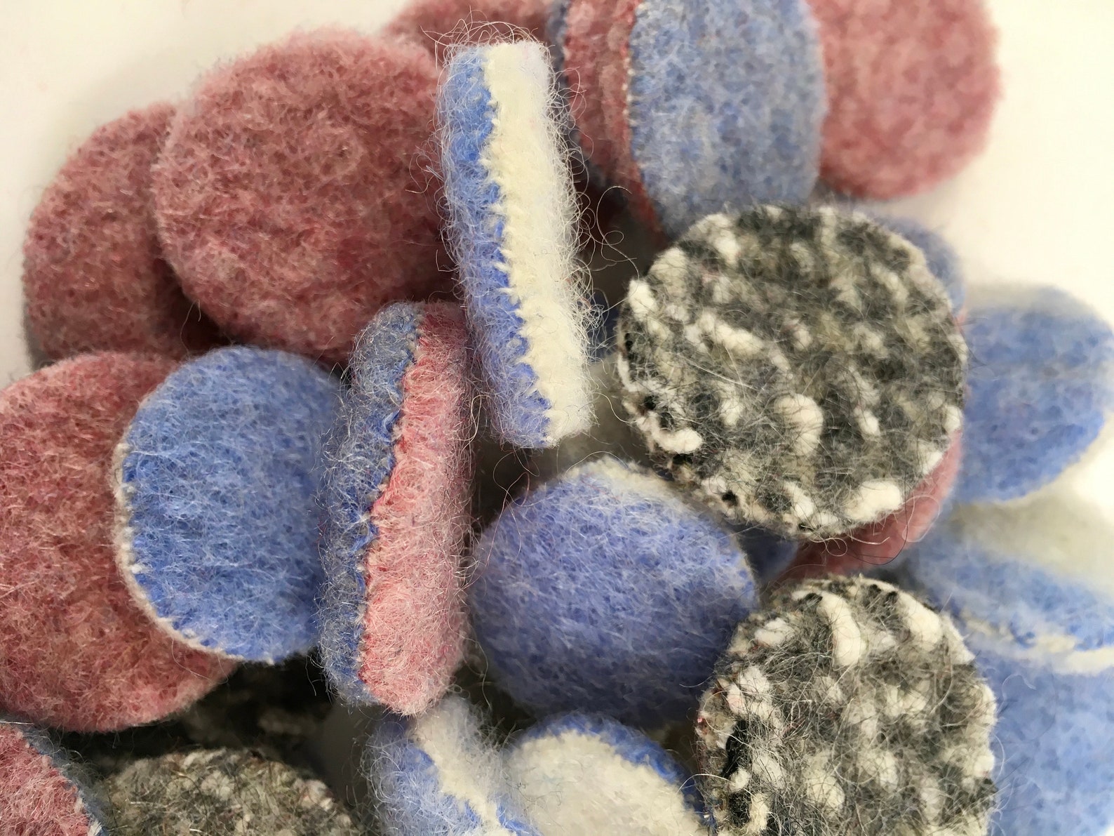 Extra Thick Assorted Pennies Felted Wool Pennies Felted Wool Etsy