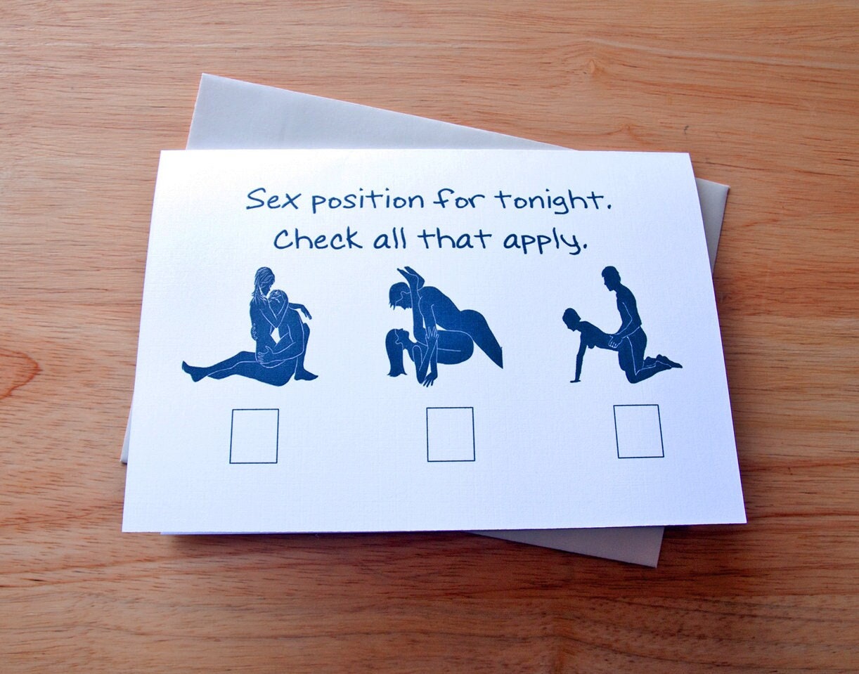 Sex Position Card for Boyfriend Girlfriend Gift Take Your
