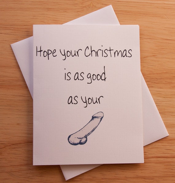 Christmas Card for Boyfriend Naughty Card Penis Dick Card - Etsy UK