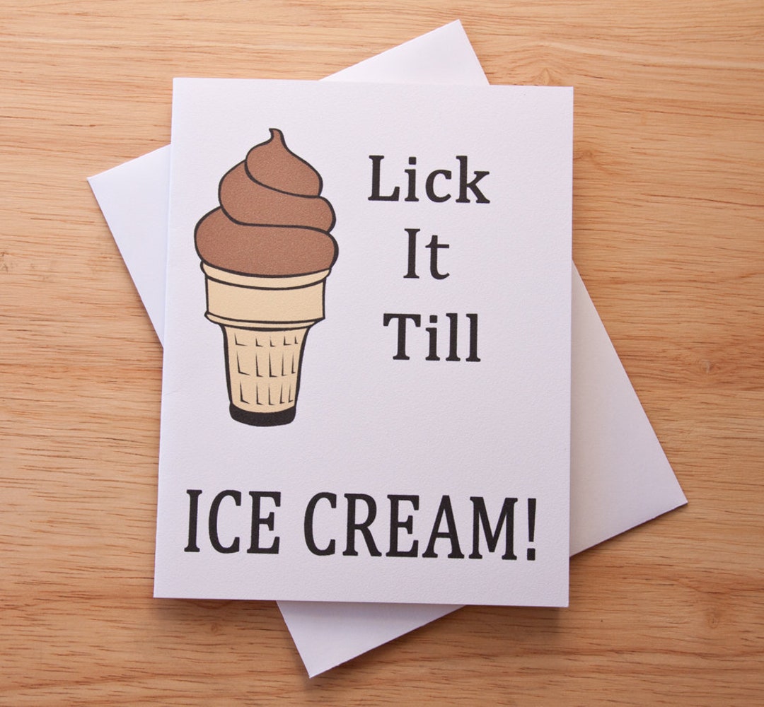 Oral Sex Card For Boyfriend For Men Naughty Card Ice Cream Etsy Canada