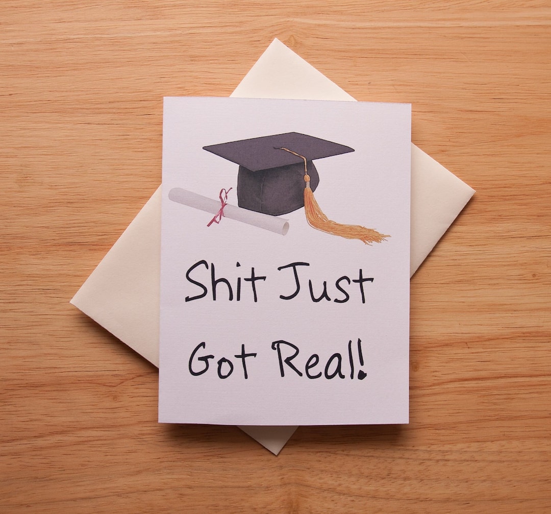 Funny Graduation Check Funny Graduation Card: Cheeky Congrats Gift - Etsy