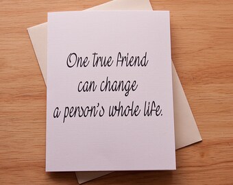 Friendship Card For BFF, Gift For Friend, Buddy, Just Because, Thinking Of You, Cheer Up, Motivate