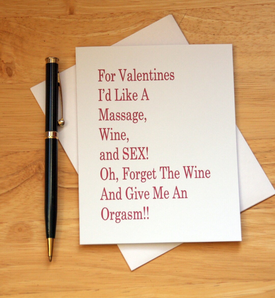 Naughty Valentine Card, Sexy Card for Boyfriend, Climax, for Husband ...