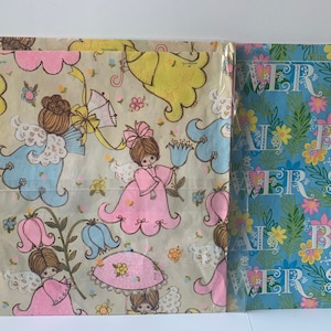 Vintage Gift Wrap, Wedding, Bridal Shower, Retro