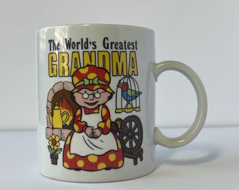 Vintage 80s Mug World’s Greatest Grandma Coffe Cup