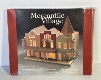 Vintage Mercantile Village Kit, MV850 Fairmont/Hill, Western Storefront Replica 1990’s Papercraft Hobby