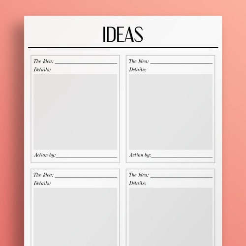 Daily Planner Printable A4/a5/letter Size Organiser Etsy