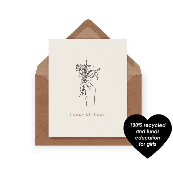 Hand Drawn Birthday Cards Etsy