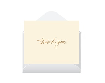 Simple Thank You Card | A6 Size | 100% Recycled | Funds Girls Education | Eco-friendly | Wedding Thank You