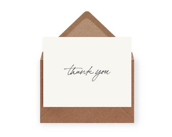 Simple Thank You Card | A6 Size | 100% Recycled | Funds Girls Education | Business Thank You Card | Thank You Card Pack