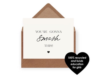 religious best wishes for new job Good Luck Card | You're Gonna Smash This Card | 100% Recycled | You've Got This Card | Good Luck New Job Card | Good Luck Exams Card