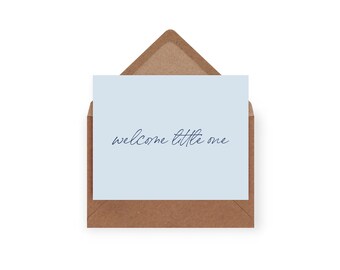 New Baby Boy Card | Welcome Little One Card | 100% Recycled | Funds Girls Education | Eco-friendly | Baby Shower Card