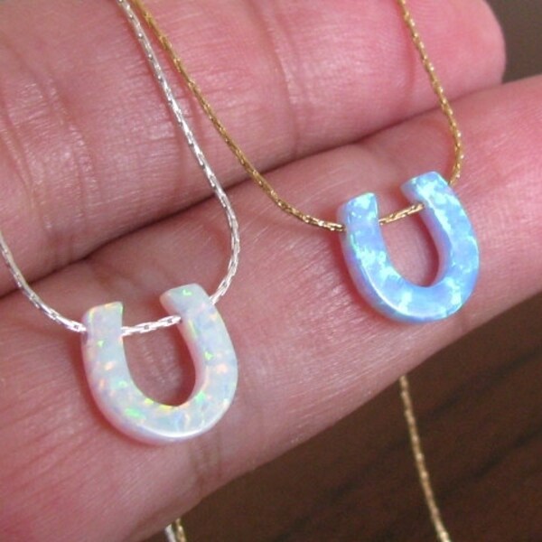 Horseshoe Necklace Etsy