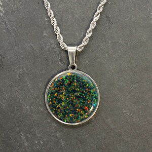 Crushed opal pendant clearance