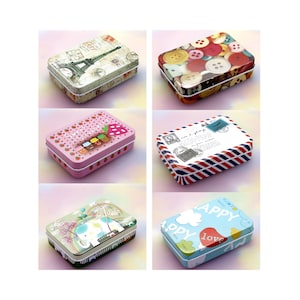 Handy Printed Storage Tin Various Designs