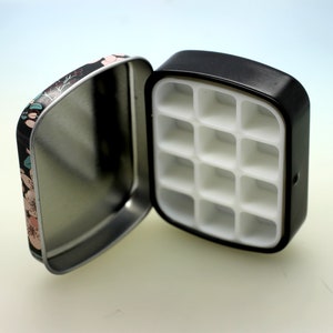 thumbnail image 2 of Mayoii 5Pcs Portable Mini Watercolor Set - 12 Colors, Wooden Palette, Sketchbook & Brush, Travel Painting Kit For Artists 2 of 9