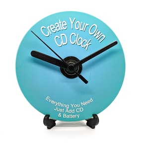 Create Your Own CD Clock Kit DIY Make A Clock From A Game DVD Film Disc