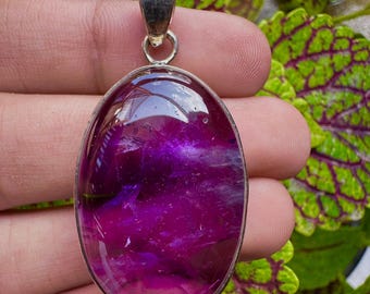 Handmade Amethyst Pendant | 925 Sterling Silver Gemstone Necklace