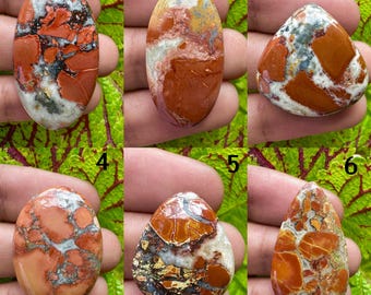 Cabujón de jaspe Maligano natural, gema escénica para mosaico en joyería
