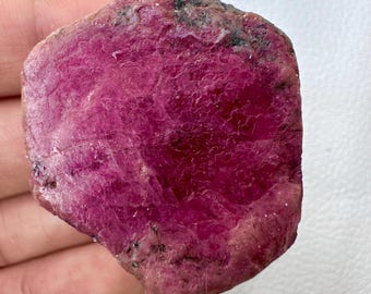 Cristal de rubí en bruto/piedra preciosa sin tallar, fabricación de joyas DIY (208 quilates)