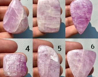 Pink Kunzite Cabochon | Polished Gemstone for Jewelry Making
