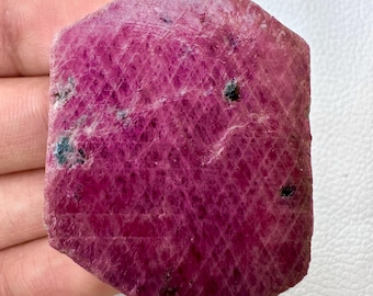 Raw Ruby Crystal | 201 CT Uncut Gemstone, DIY Jewelry