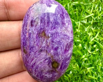AAA Grade Purple Charoite Cabochon • Jewelry Making, Healing Crystal