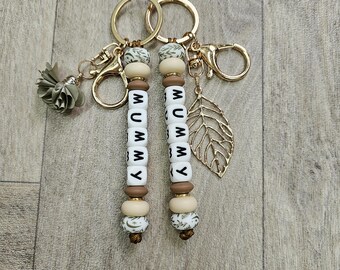 Personalised Mummy Keyring/ Keychain, Gift for Mum, Aunt, Sister, Friend, Bridesmaid, Granny, Nanny, Girlfriend Mother's day