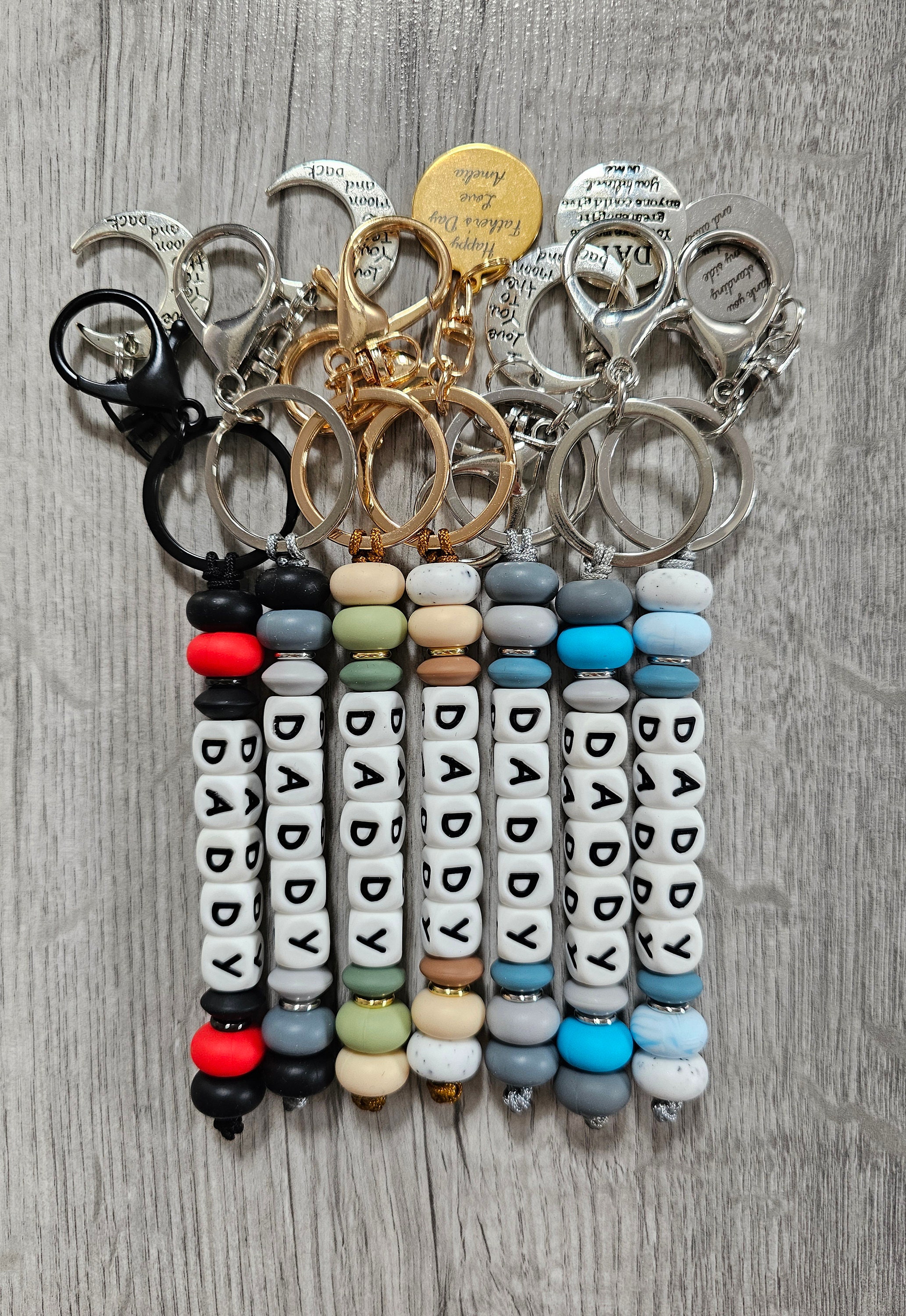 Portachiavi Personalizzato Per Papà - Acciaio Inox Con Incisione 'Papà Per Compleanno' - Regalo Per Festa Del Papà O Compleanno