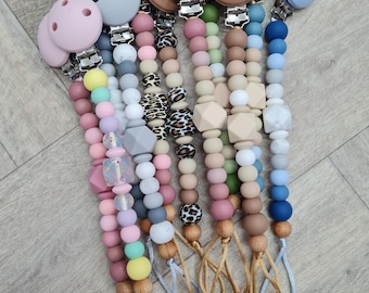 Silicone Baby Dummy Clip/ Pacifier Chain/ Soother holder for baby/ Baby girl dummy clip/ Baby Boy Dummy Clip