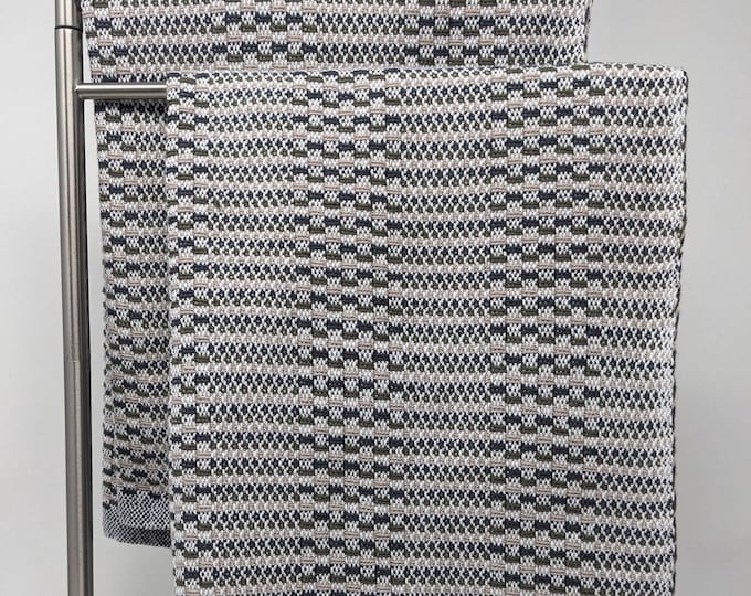NEW MEDIUM SIZE - Set of 2 Handwoven Kitchen Towels –– 17x21" – 100% Cotton – 9 Distinct Color Combinations