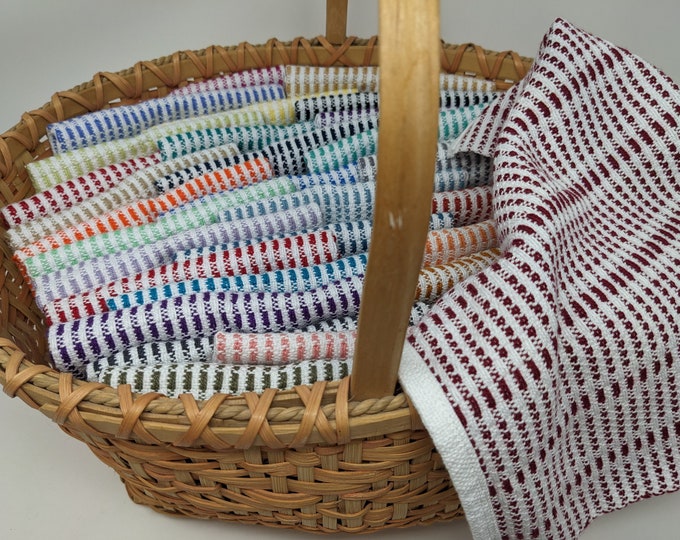 Pack of 3 Towels, Guest Towels, Fingertip Towels, Facial Cloths, Bath Cloths, Eco-friendly Handwoven Cotton Towels