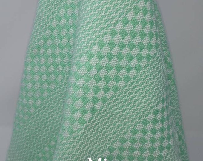 HANDWOVEN Cotton Tea Towel, GREEN Dish Towel, 100% cotton, Choose from 10 SHADES of Green