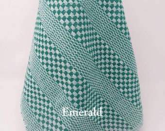 HANDWOVEN Cotton Tea Towel, GREEN Kitchen Towel, Dish towel, 100% cotton, Choose from 10 SHADES of Green