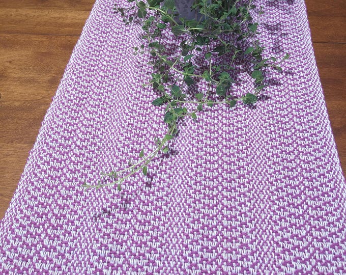 Magentic Magenta Table Runner, Handwoven with Love!