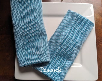 HANDWOVEN Eco-Friendly Table Napkins: Sustainable Style for Your Dining Experience, Set of 4 or 6 Napkins, Multiple Colors Available