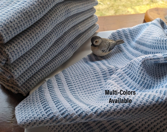 NEW - Eco-Friendly Handwoven Table Napkins - Set of 4 or 6, Sustainable Cotton, Multiple Colors