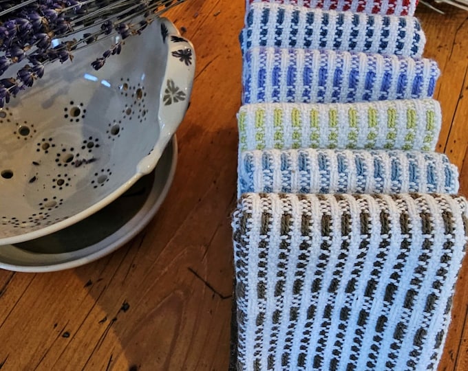 3 pcs,  Soft Wash Cloths, Guest Towels,  Fingertip Towels, Eco-friendly, HANDWOVEN, 100% Natural Cotton