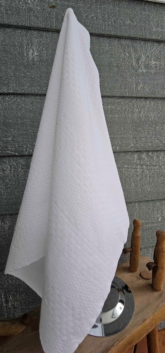 Woven Pure White Dish Towels HANDWOVEN TEA TOWELS White Kitchen Towels. Etsy Ireland
