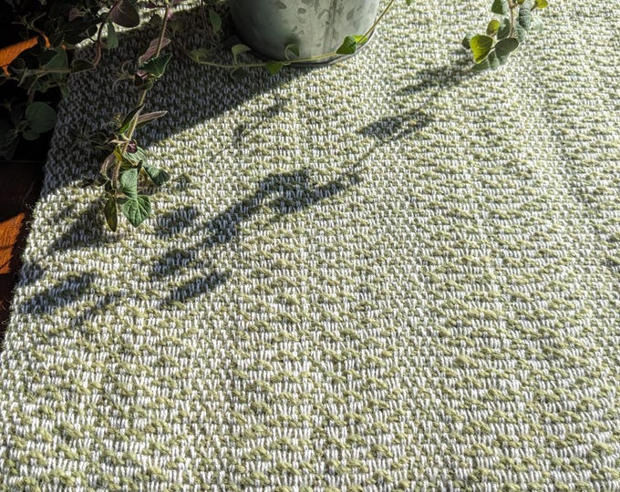 Brighten Your Table with Our Handwoven Lime Cream Runner