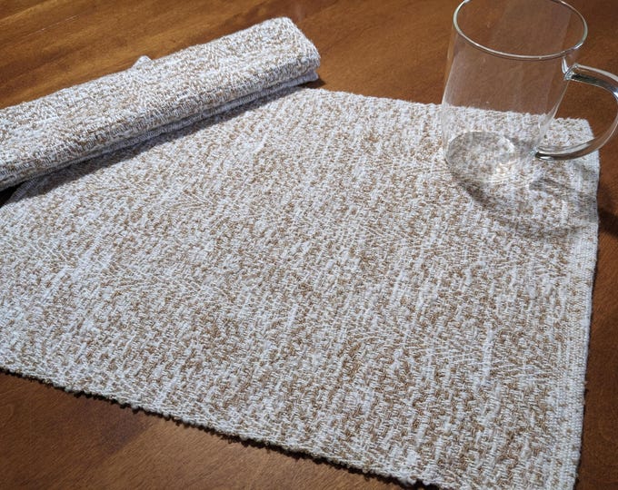 SET of 6 PLACEMATS, HANDWOVEN, Thick and Durable, Modern Kitchen