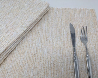 Set of 6 HANDWOVEN Placemats, Elegant and Stylish, One of a Kind.
