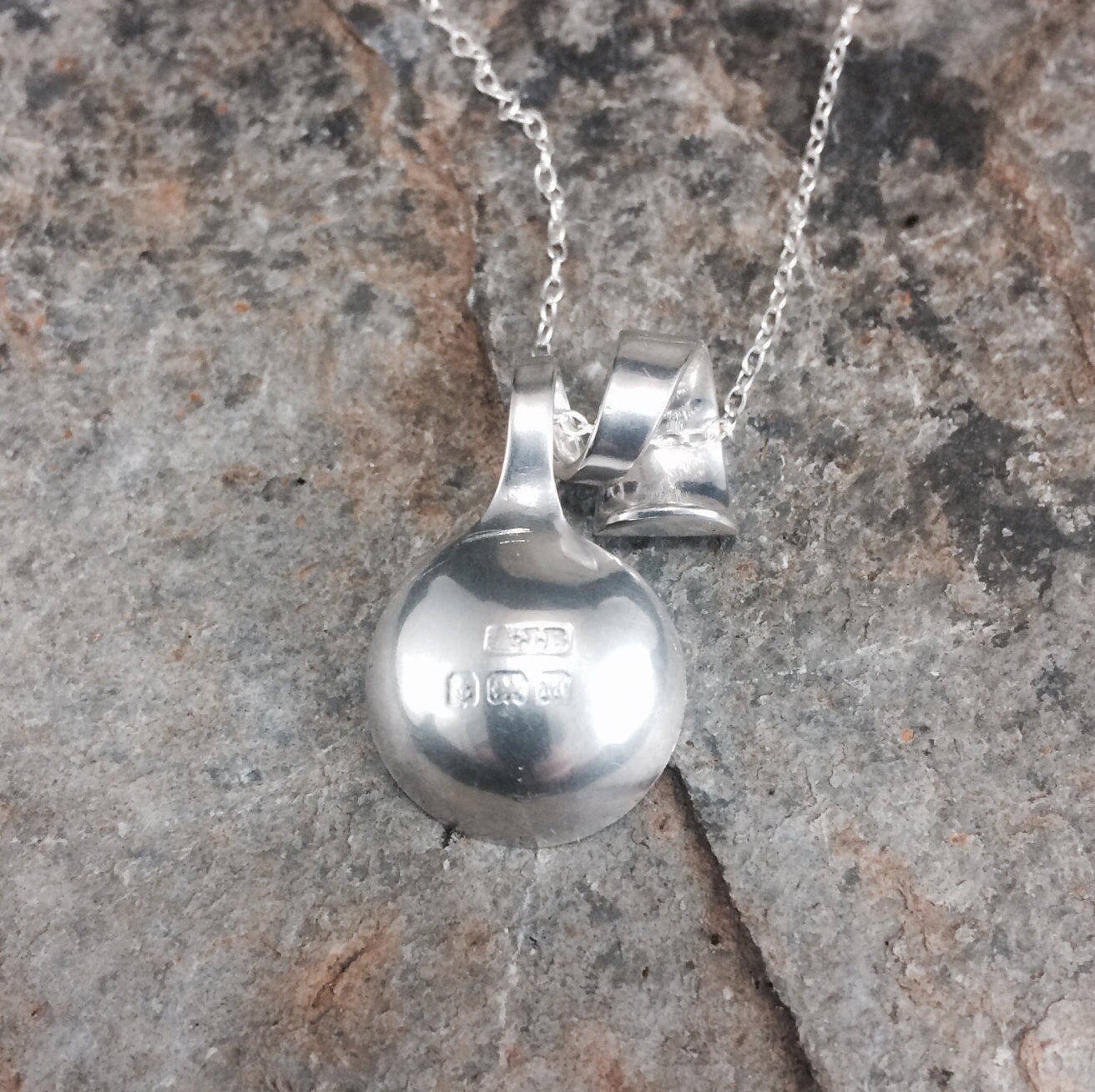 Solid Silver Spoon Pendant Crafted From a Beautiful Dainty Etsy