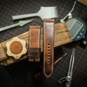 Shell cordovan Panerai strap, panerai strap, vintage strap, vintage panerai, strap, watch band, marble strap, marble shell cordovan strap